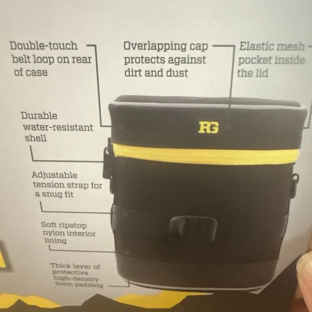 Ruggard Camera Lens Case LCY 16x4 NWT w Strap